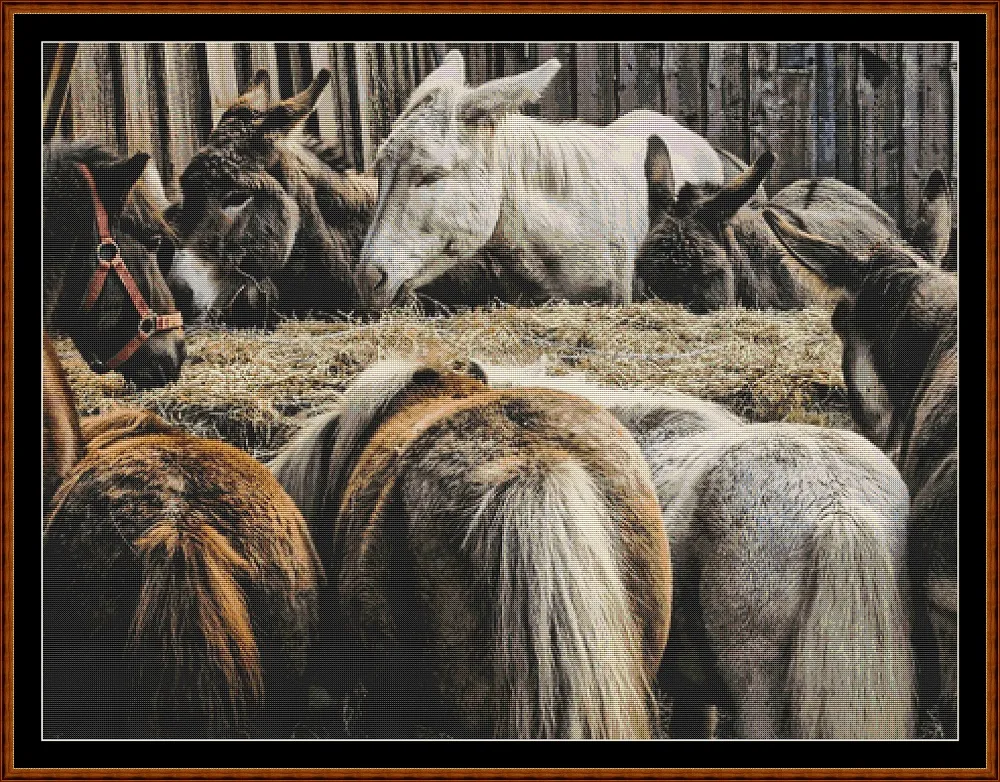 Group Lunch 8 Cross Stitch Patterns