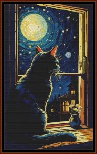 Starry Night Kitty