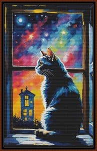 Galaxy Kitty Top 10 cross stitch patterns of June 2025
