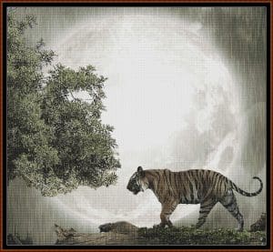Tiger Moon Top 10 cross stitch patterns of June 2025