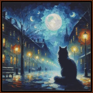 Cat In The Moonlight